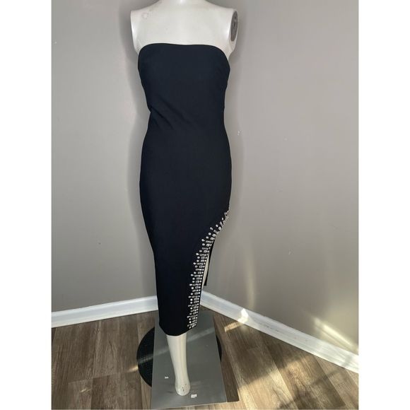 Cinq à Sept Sammy Embellished Strapless Midi-Dress - Picture 6 of 11